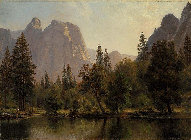Albert Bierstadt Cathedral Rocks, Yosemite Valley china oil painting image